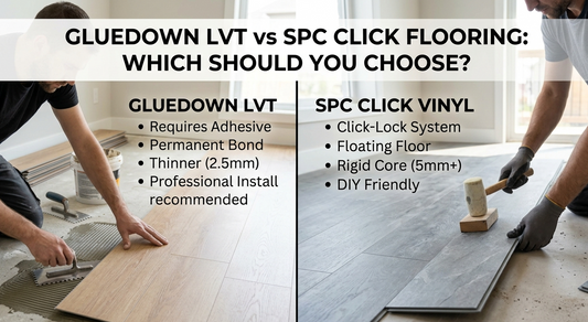 Click SPC vs. Glue Down LVT: Helping Trade Partners Choose the Right Installation Method