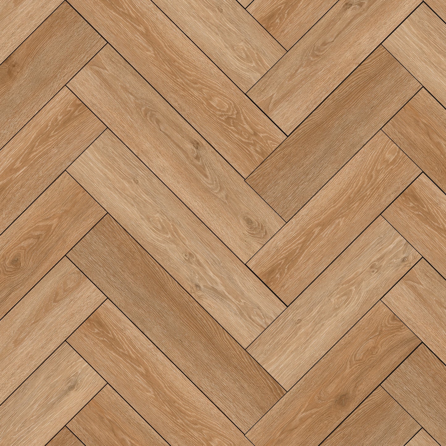 Wooden flooring with herringbone pattern