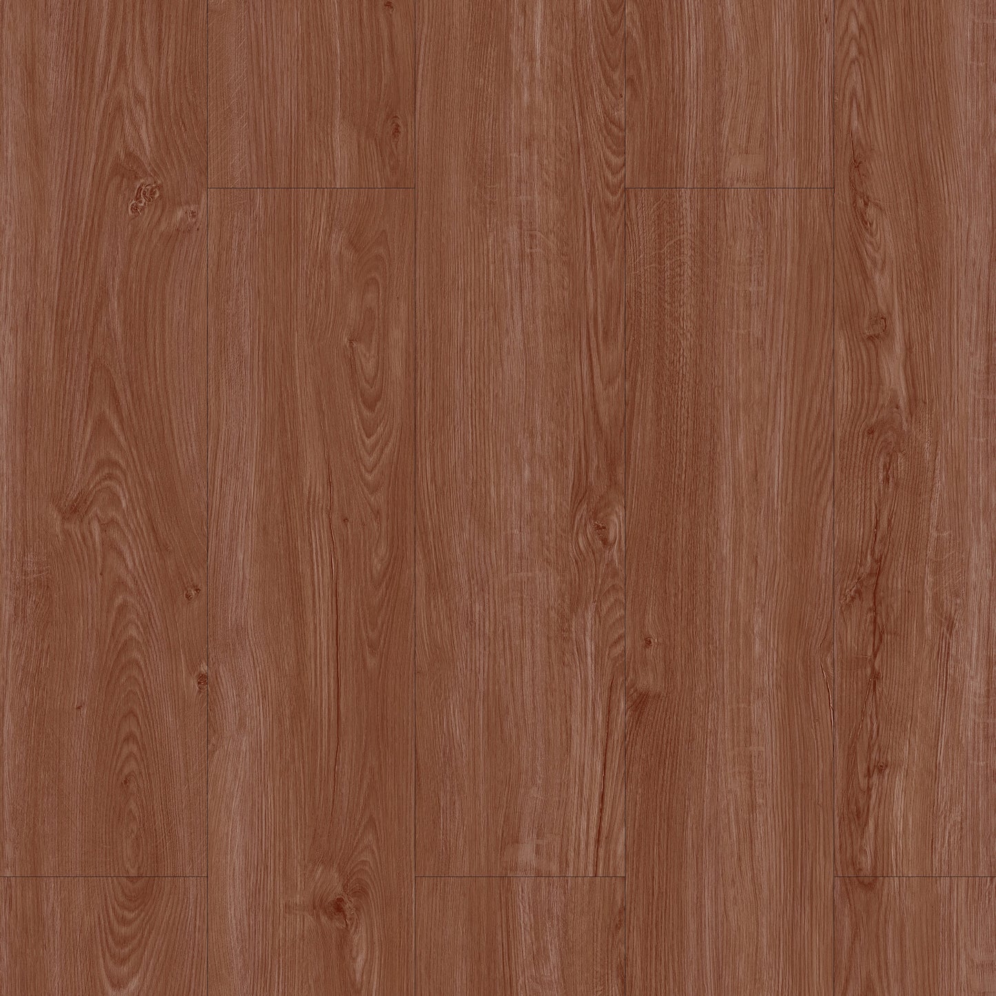 Close-up of a wooden floor with a warm brown color and visible grain pattern.