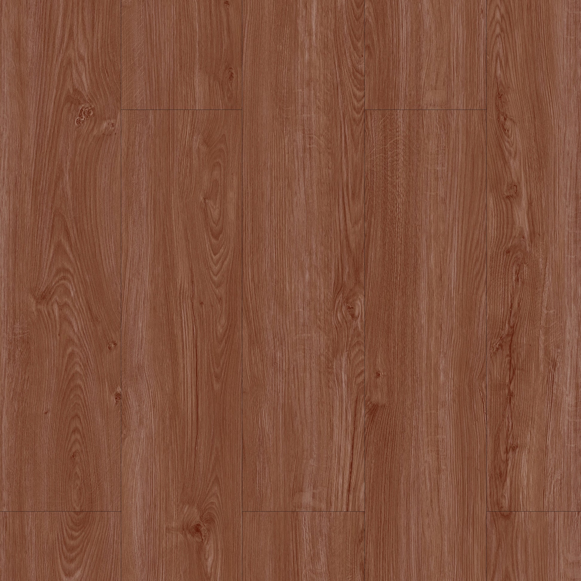 Close-up of a wooden floor with a warm brown color and visible grain pattern.